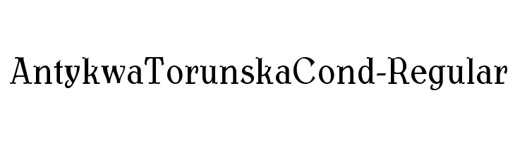 AntykwaTorunskaCond-Regular Шрифта