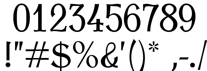 AntykwaTorunskaCond-Regular Font OTHER CHARS