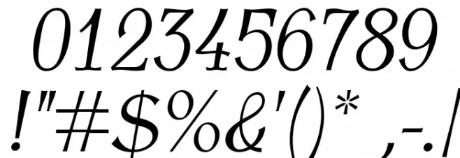 AntykwaTorunskaCondLight-Italic Schriftart Anderer Schreiben