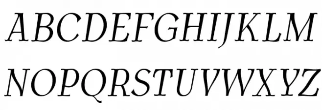 AntykwaTorunskaCondLight-Italic 字体 大写