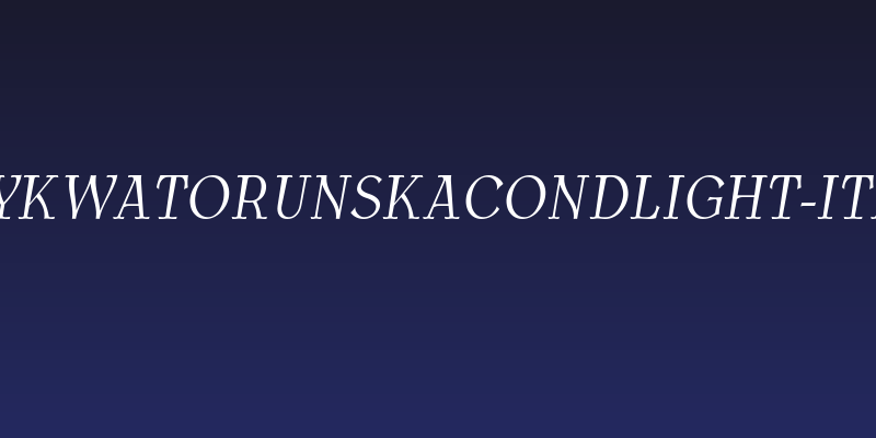 AntykwaTorunskaCondLight-Italic Social Header