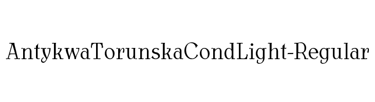 AntykwaTorunskaCondLight-Regular Шрифта