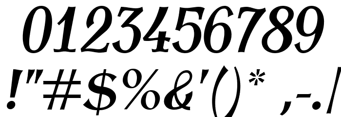 AntykwaTorunskaCondMed-Italic フォント その他の文字