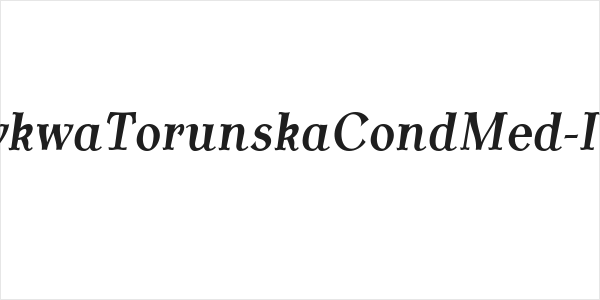 AntykwaTorunskaCondMed-Italic Logo