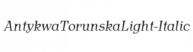 AntykwaTorunskaLight-Italic  Fuentes Gratis Descargar