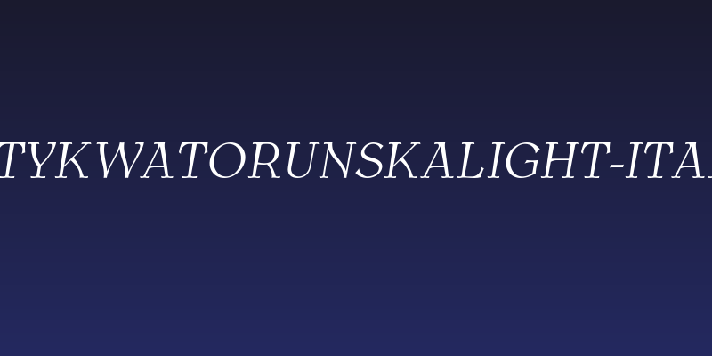 AntykwaTorunskaLight-Italic Social Header