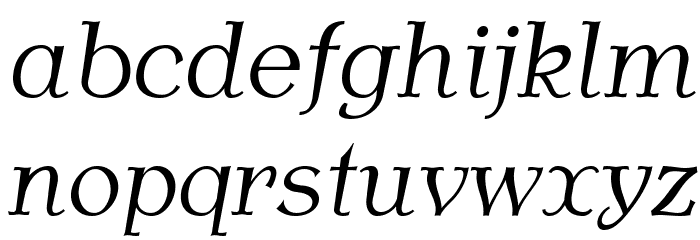 AntykwaTorunskaLight-Italic フォント 小文字