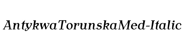 AntykwaTorunskaMed-Italic Font