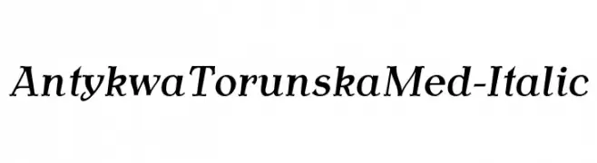 AntykwaTorunskaMed-Italic  Fuentes Gratis Descargar