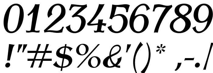 AntykwaTorunskaMed-Italic Font OTHER CHARS