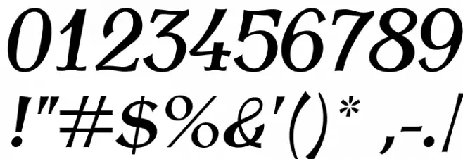 AntykwaTorunskaMed-Italic Font OTHER CHARS