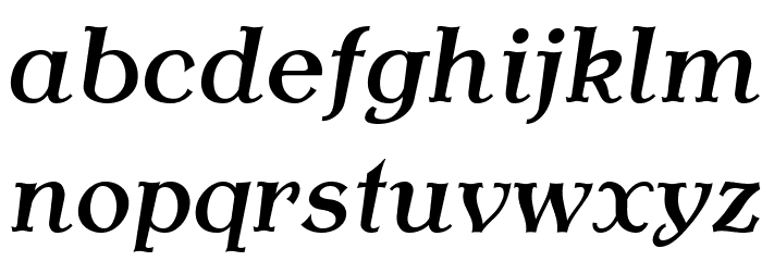 AntykwaTorunskaMed-Italic Font LOWERCASE