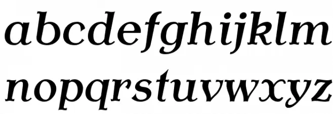 AntykwaTorunskaMed-Italic Caratteri MINUSCOLO