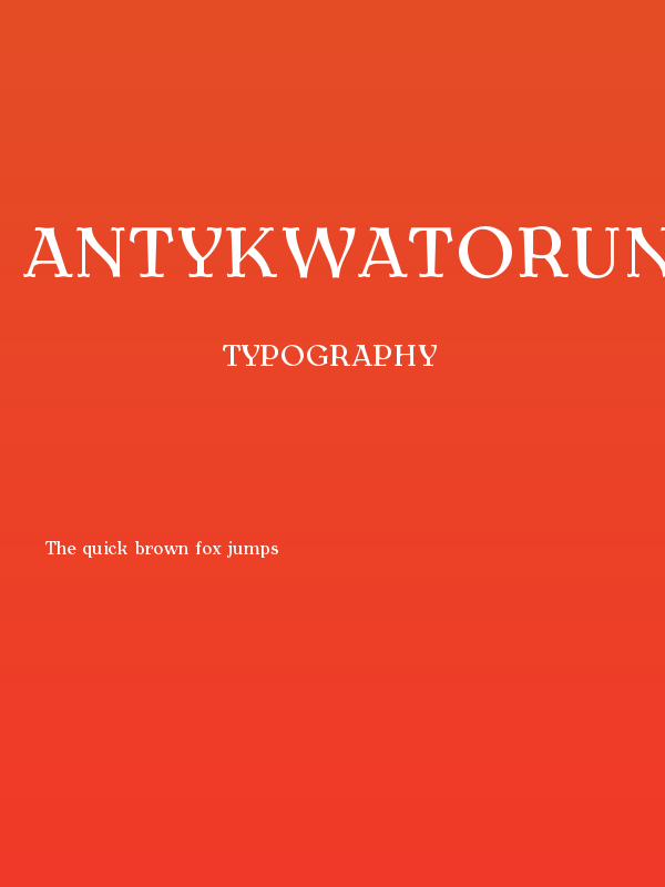 AntykwaTorunskaMed-Regular Poster