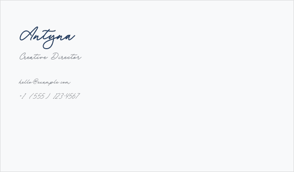 Antyna Business Card