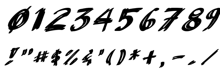 AnuDaw Italic Fonte OUTROS PERSONAGENS