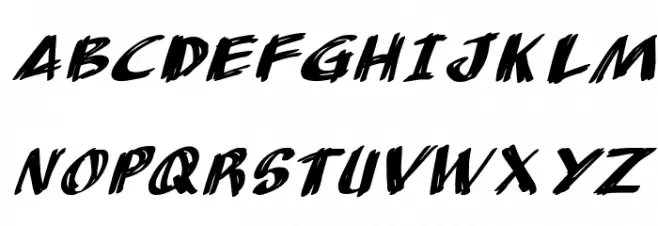 AnuDaw Italic 字体 大写