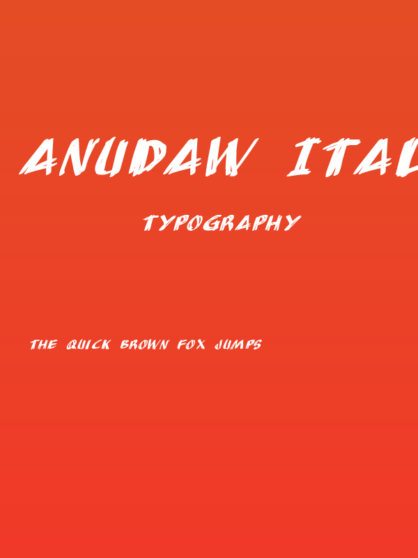 AnuDaw Italic Poster