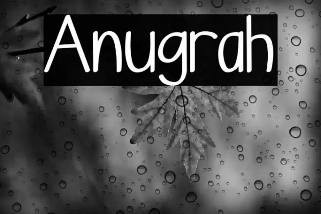 Anugrah Font examples
