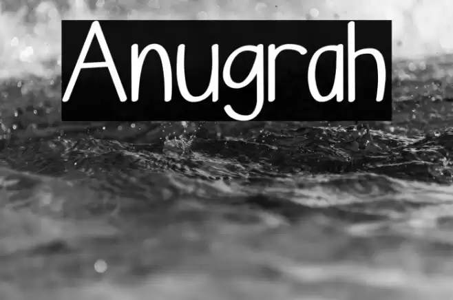 Anugrah Font examples