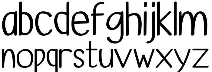 Anugrah Font LOWERCASE