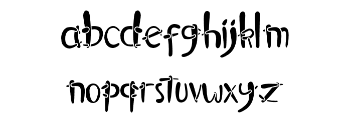 Anxient Font LOWERCASE