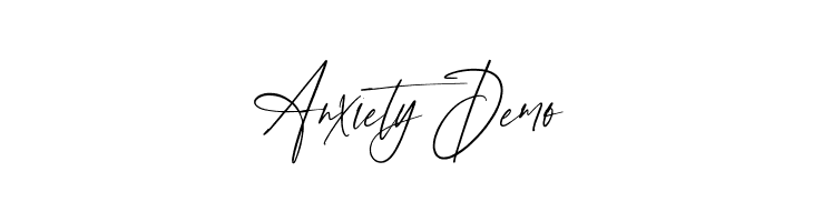 Anxiety Demo  フリーフォントのダウンロード