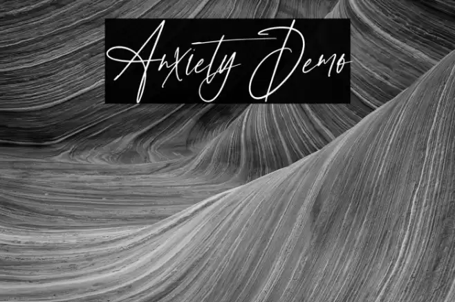 Anxiety Demo Font examples