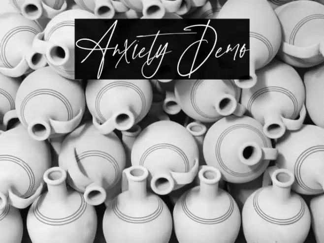 Anxiety Demo Font examples