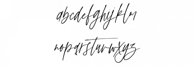 Anxiety Demo Schriftart Kleinbuchstaben