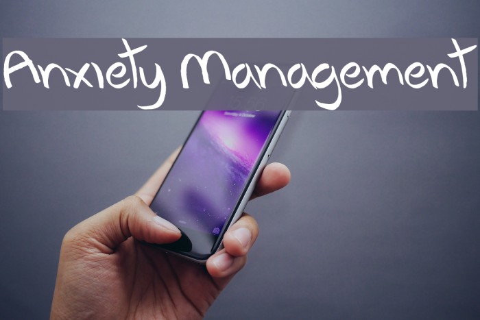Anxiety Management Font examples