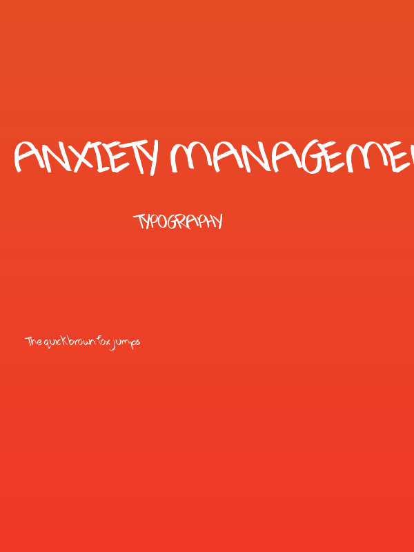 Anxiety Management Poster