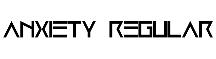 Anxiety Regular Font
