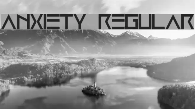 Anxiety Regular Font examples