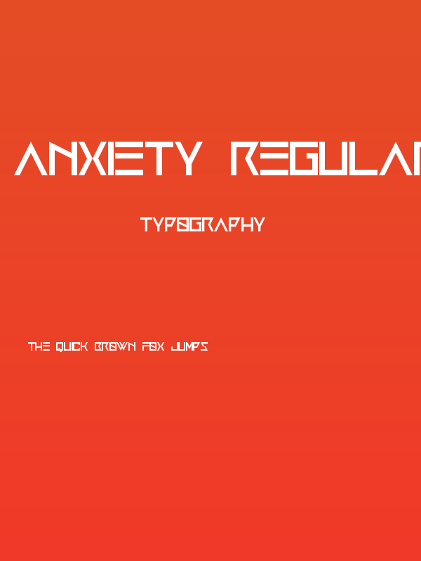 Anxiety Regular Poster