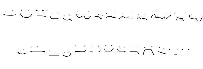 Anxiety Font LOWERCASE