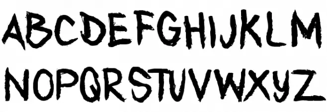 Any Takers Regular Font UPPERCASE