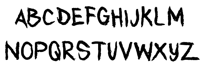 Any Takers Regular Font LOWERCASE