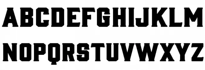AnyMale Schriftart Kleinbuchstaben