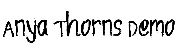 Anya Thorns Demo  Frei Schriftart Herunterladen