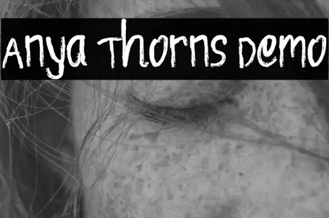 Anya Thorns Demo Font examples