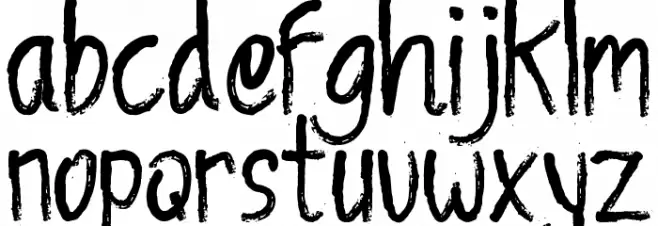 Anya Thorns Demo Schriftart Kleinbuchstaben