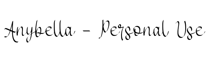 Anybella - Personal Use  font caratteri gratis