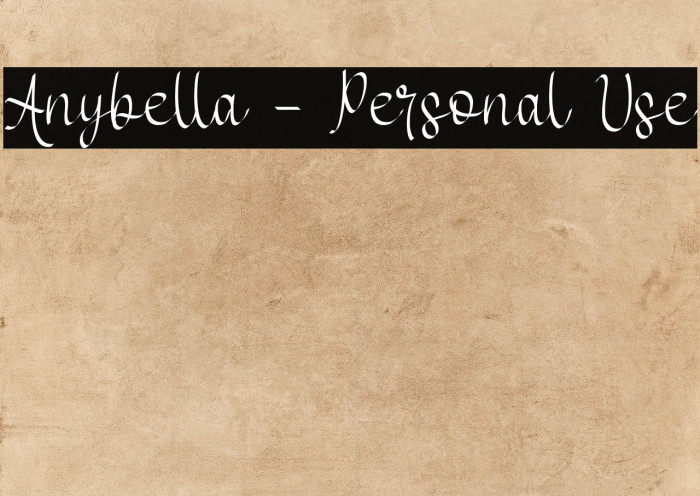 Anybella - Personal Use Example 2