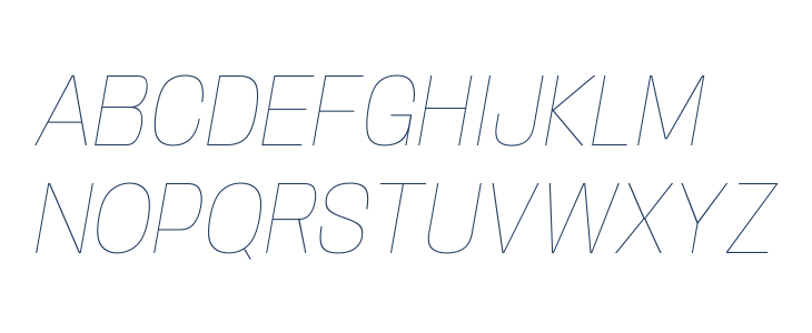 Anybody Thin Italic Uppercase