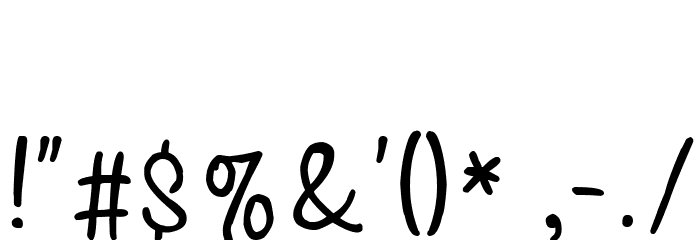 Anychild Font OTHER CHARS