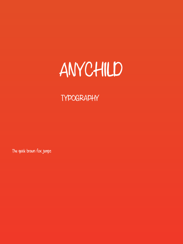 Anychild Poster