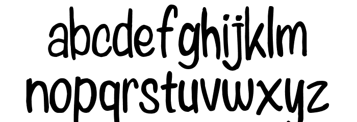 Anychild Font LOWERCASE