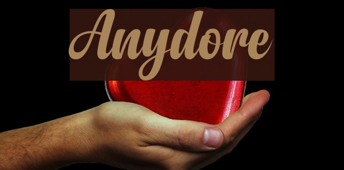 Anydore Font examples