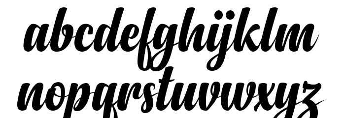 Anydore Font LOWERCASE